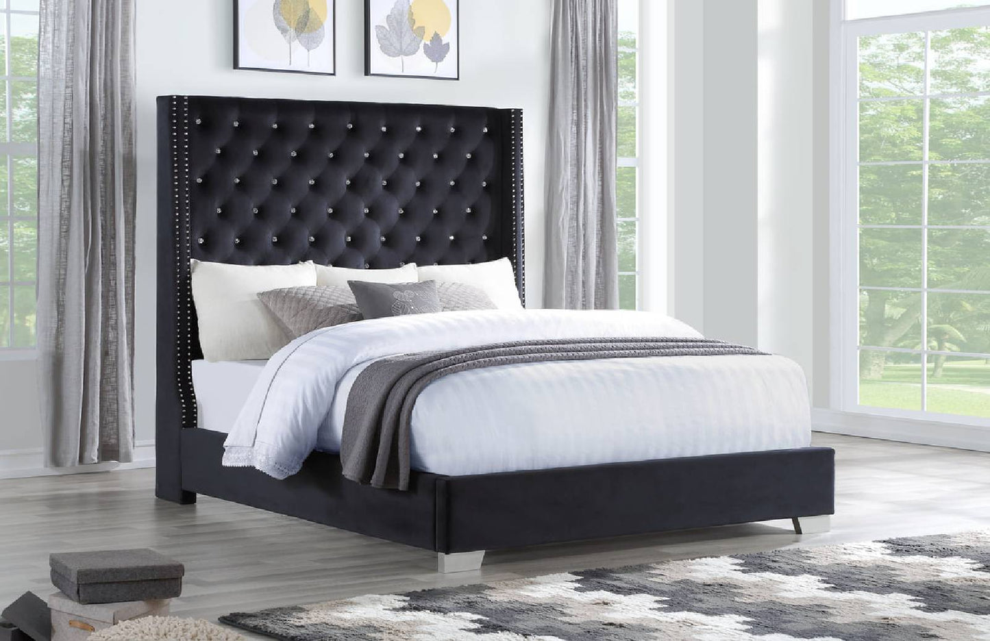 HH328 6ft Diamond Bed - Queen, King