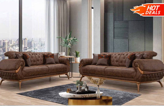 Boston Sofa & Love Dark Brown