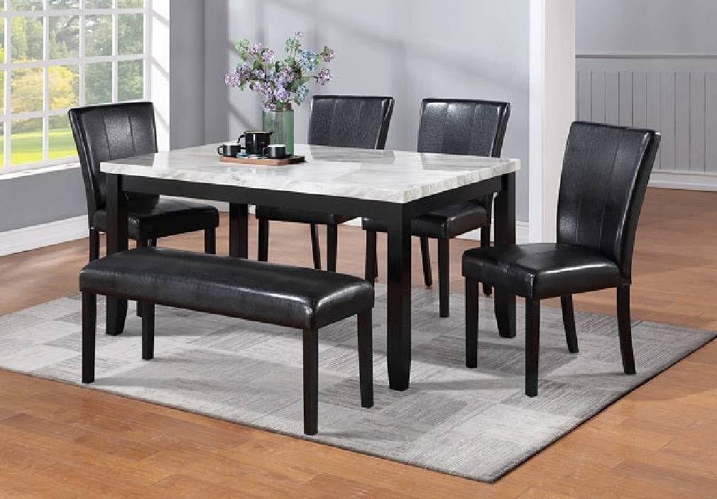 2221WH-6P FERRARA DINING GROUP (TABLE + 6 CHAIRS)