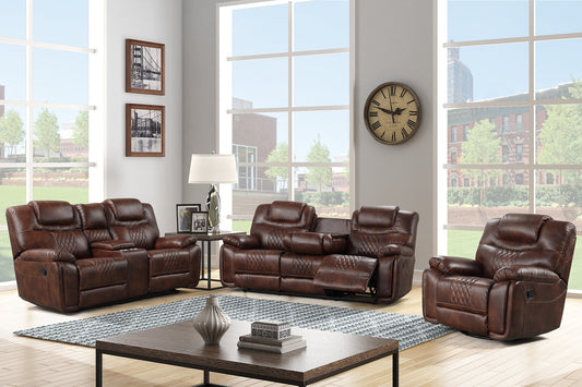 Galveston Brown - 3pc Reclining Set (ETA 5/26)