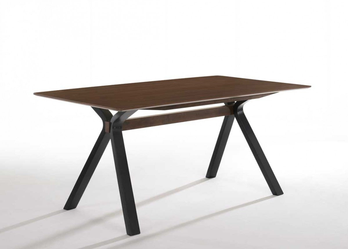 Modrest Runyon Modern Walnut & Grey Fabric Dining Set - Coming Soon