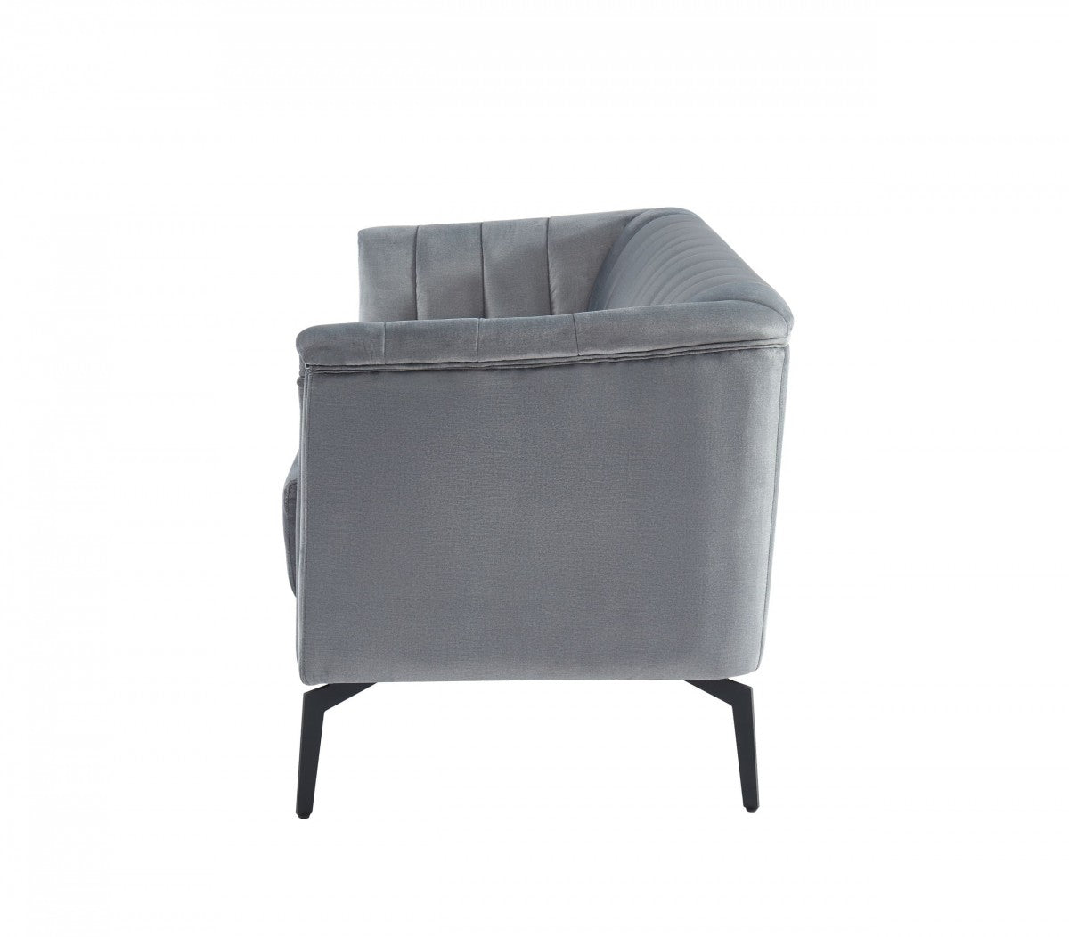 Divani Casa Patton - Modern Blue Fabric Sofa