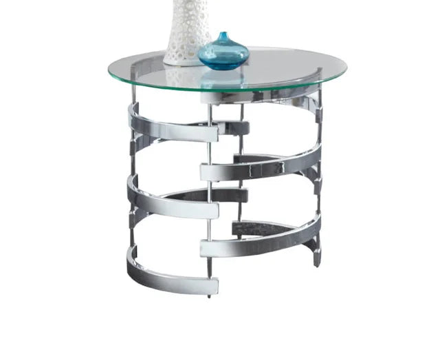 TS300 - Glass Cocktail Table + 2 End Table Set