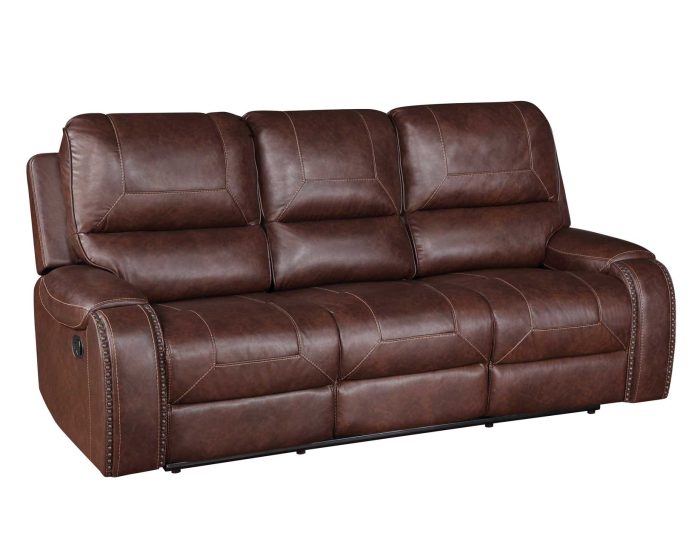 KE800 Brown - 3PC Reclining Living Room **New Arrival**