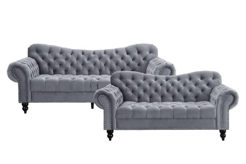 9330 Seating-Rosalie Collection (Gray and Blue)
