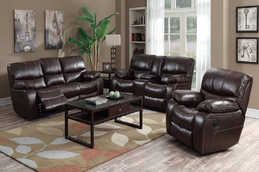 Florence Brown Reclining 3PC Set