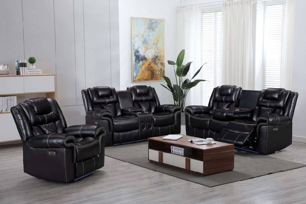 Alexa Black - 3PC Power Reclining Set **NEW ARRIVAL**