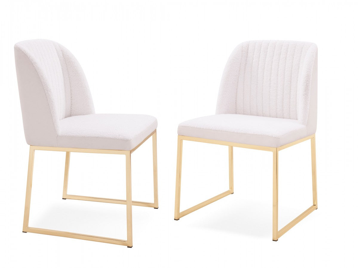 Modrest Chambers - Glass & Gold Dining Set