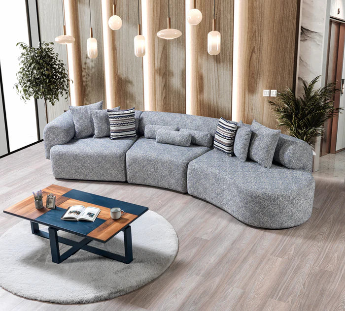 Lena Boucle 145" Sectional