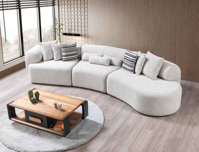 Lena Boucle 145" Sectional