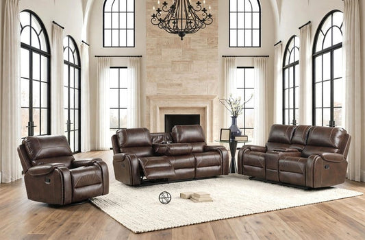 Titan Espresso 3pc Reclining Set
