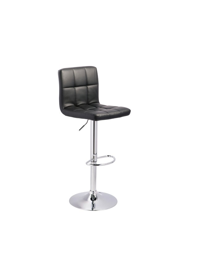 D120-130 Black Swivel Barstool