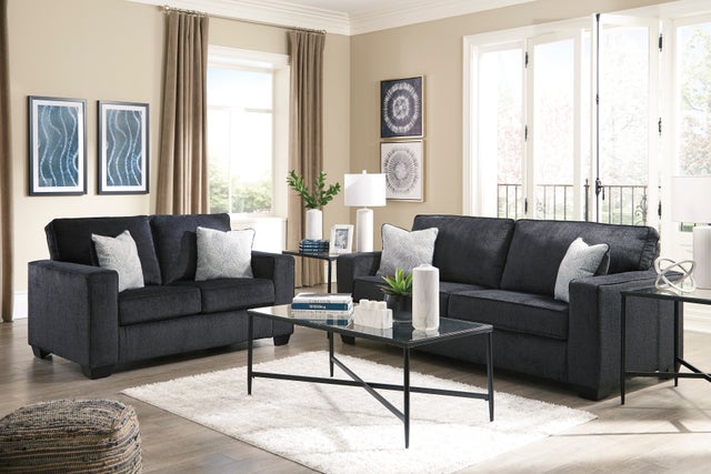 Ashley 872-13 Slate - Sofa & Loveseat Set