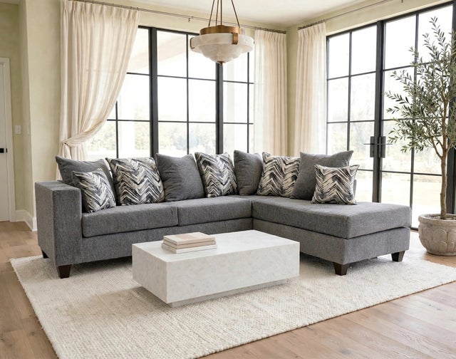 110-Charcoal Sectional