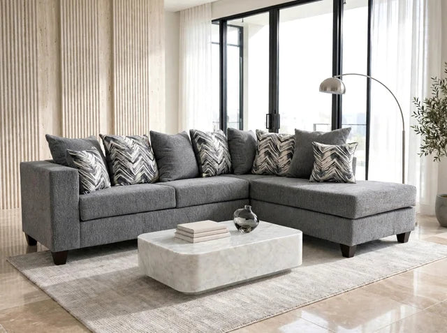 110-Charcoal Sectional
