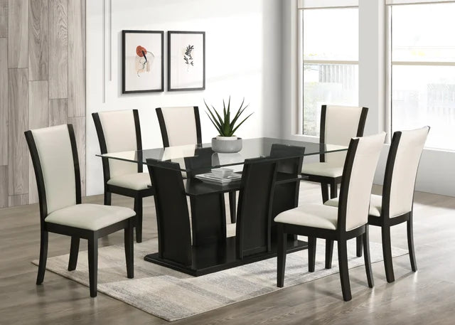 Florida - White Dining Table + 6 Chair Set