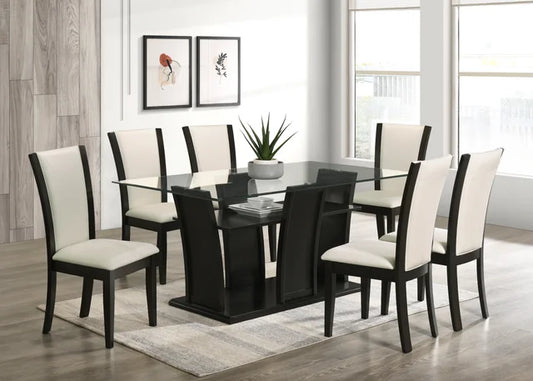 Florida - White Dining Table + 6 Chair Set