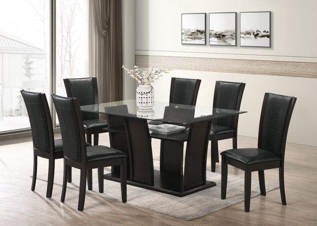 Florida - Grey Dining Table + 6 Chair Set