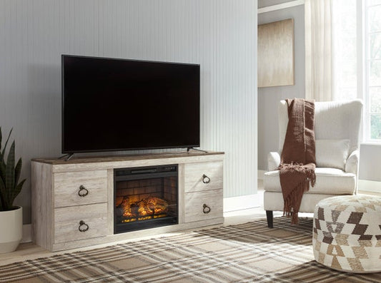 EW0267-268 - TV Stand w/Fireplace 60" L