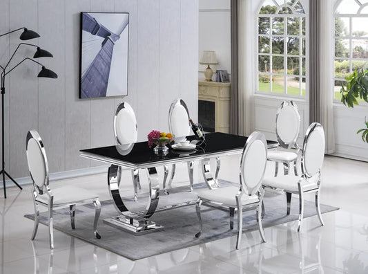 D2021 - Dining Table + 6 Chair Set