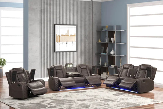 Luz Chocolate - 3PC Reclining Set