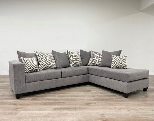 110 - Smoke Sectional **ON SALE**