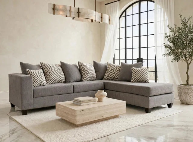 110 - Smoke Sectional **ON SALE**