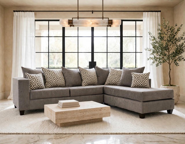 110 - Smoke Sectional **ON SALE**