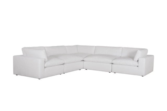 XL CLOUD WHITE Sectional + Ottoman Set