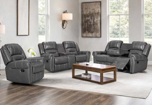 Lexington2023 Gray - 3PC Reclining Living Room