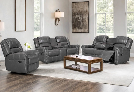 Lexington2023 Gray - 3PC Reclining Living Room