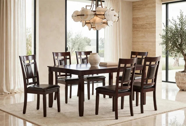 D1020 - Dining Table + 6 Chair Set