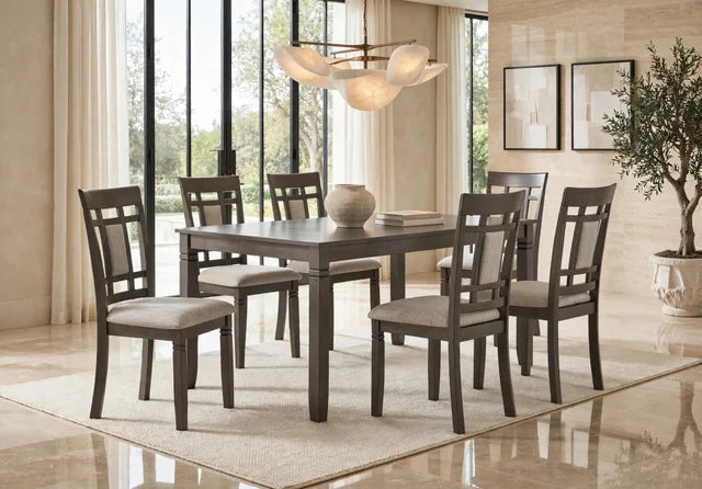D2020 - Dining Table + 6 Chair Set