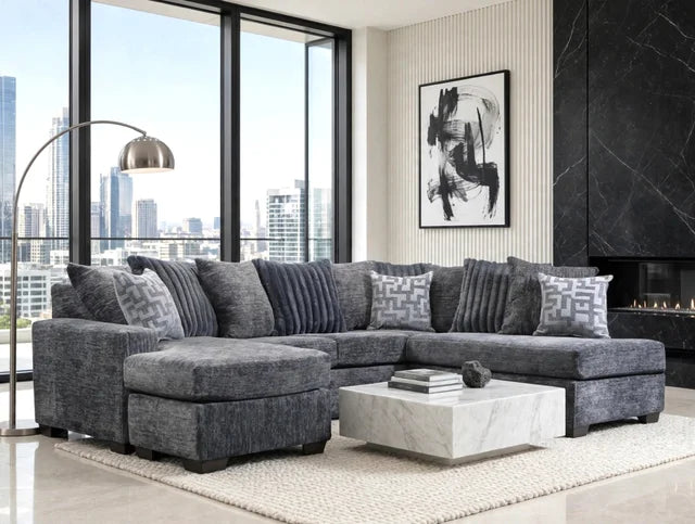 2875-07 Charcoal Sectional