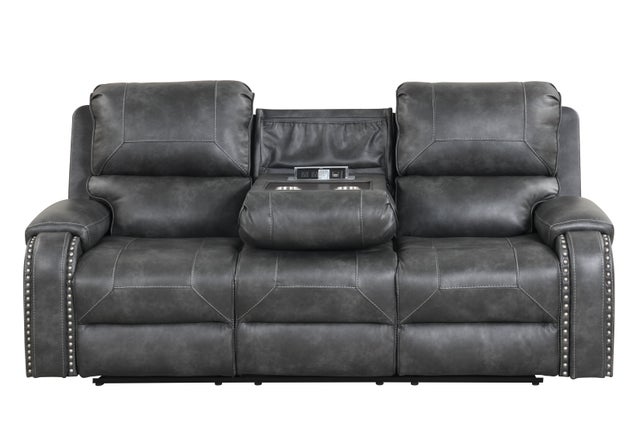 Titan2003-Charcoal OVERSIZED 3pc Reclining Set