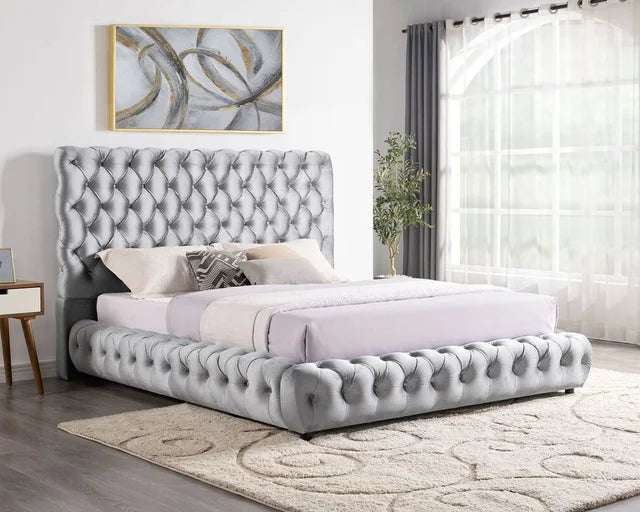 Dream Gray Platform Bed - Queen, King