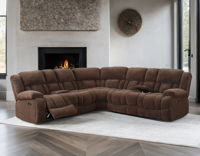 JADE21- CHOCOLATE SECTIONAL