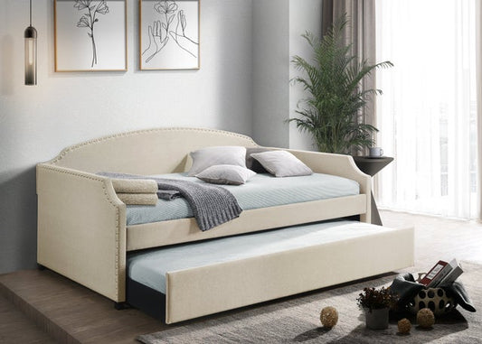 Amanda Beige - Daybed with Trundle**BLACK FRIDAY**