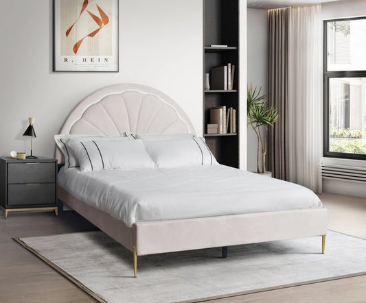 Flora Pink Platform Bed  (LED LIGHTS)