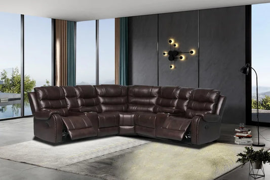 Rose Brown Reclining Sectional