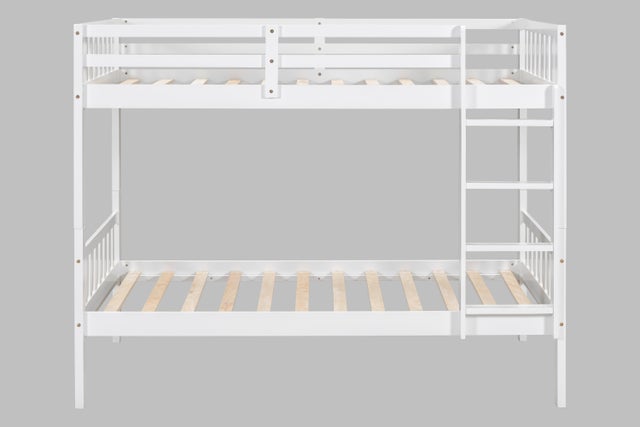 BB11 Twin/Twin Bunk Bed White