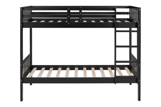 BB12 Twin/Twin Bunk Bed Black