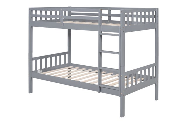 BB13 Twin/Twin Bunk Bed Gray**BLACK FRIDAY**