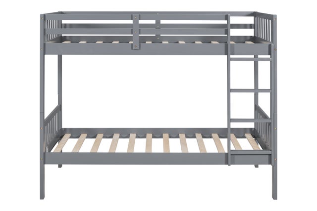 BB13 Twin/Twin Bunk Bed Gray