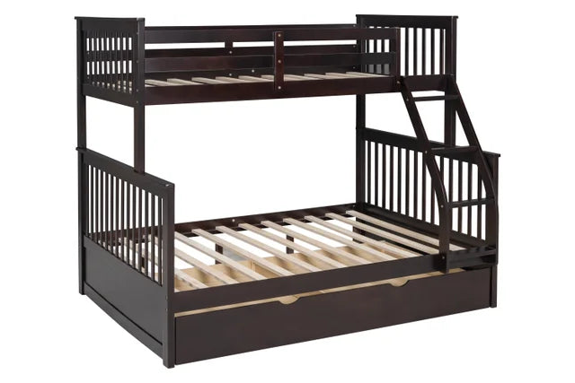 BB20 Twin/Full Bunk Bed w/Twin Trundle Espresso