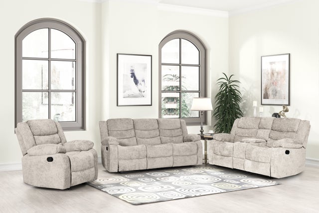 Oliver Beige 3pc Reclining Set