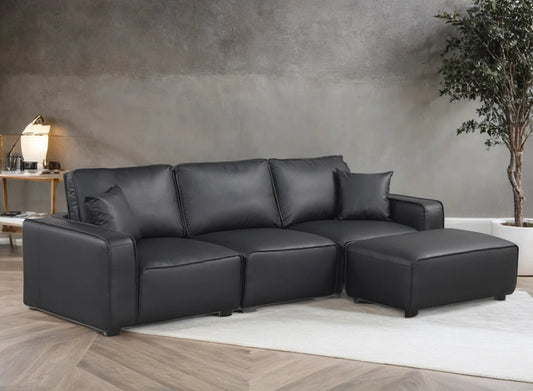 Columbia Black Sectional