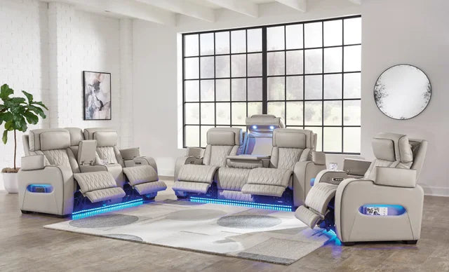 U271-05 Power 2PC or 3PC Reclining Set (Genuine Leather + Air Massage)