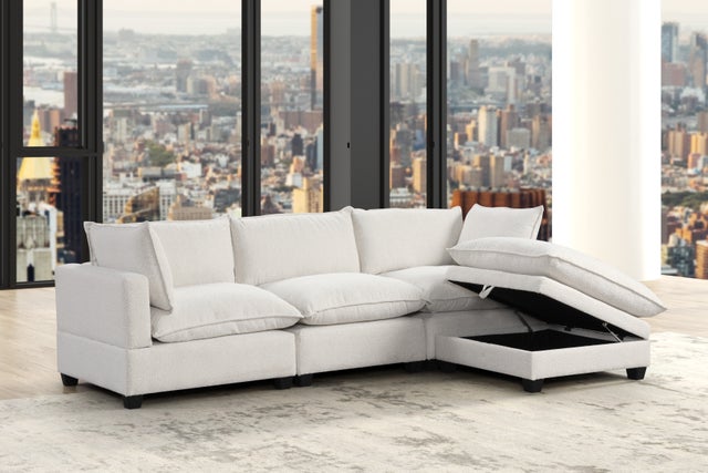 CLOUD2-Boucle Modular Sectional (BOUCLE FABRIC)