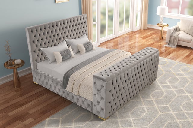 Future Gray Platform Bed - Queen, King